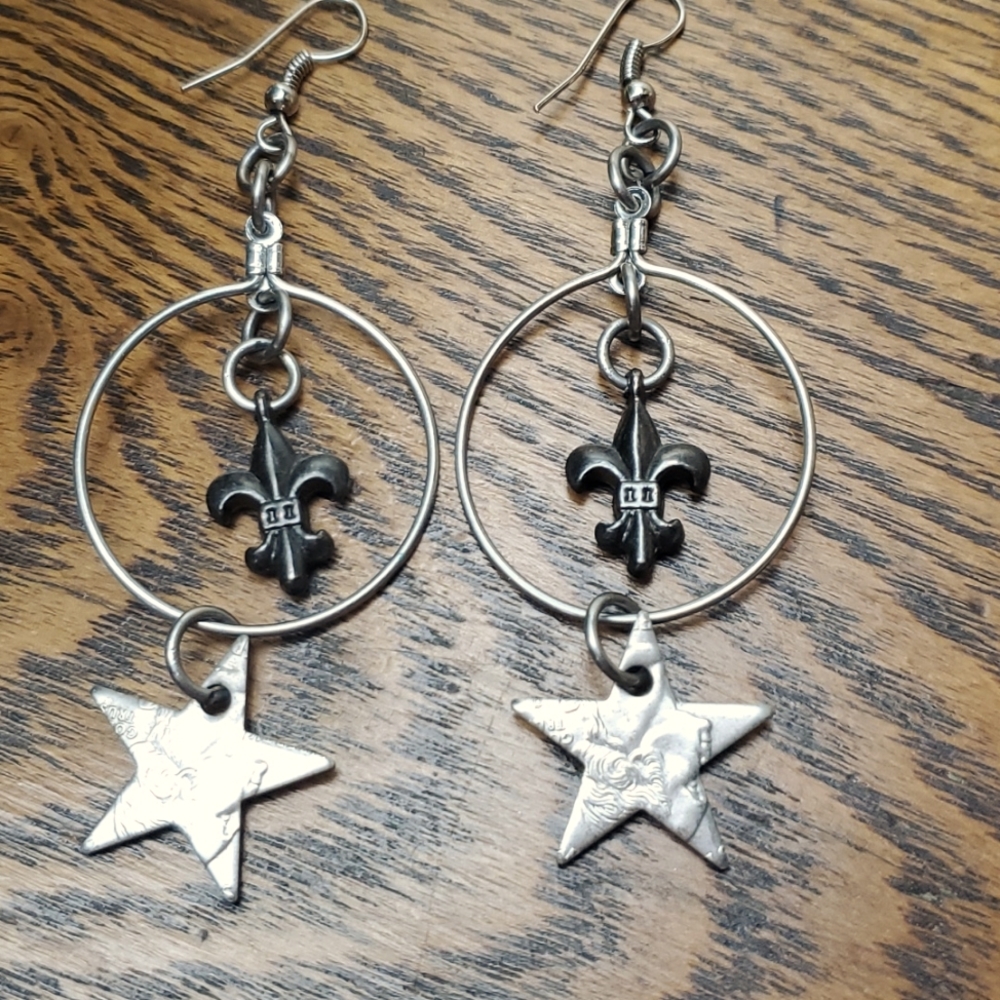 Coin earings - Picture 3 of 6